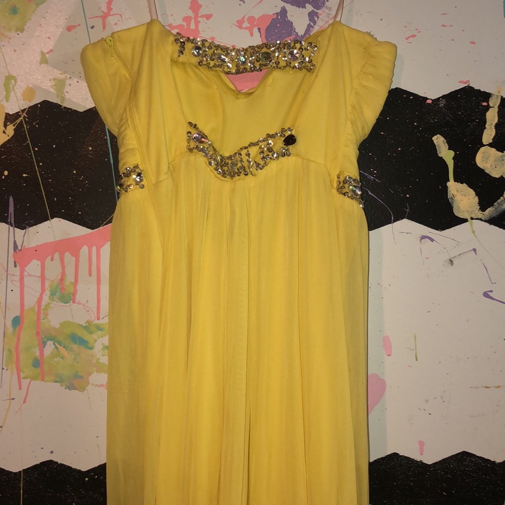 Yellow Prom Dress - Picture 2 of 3